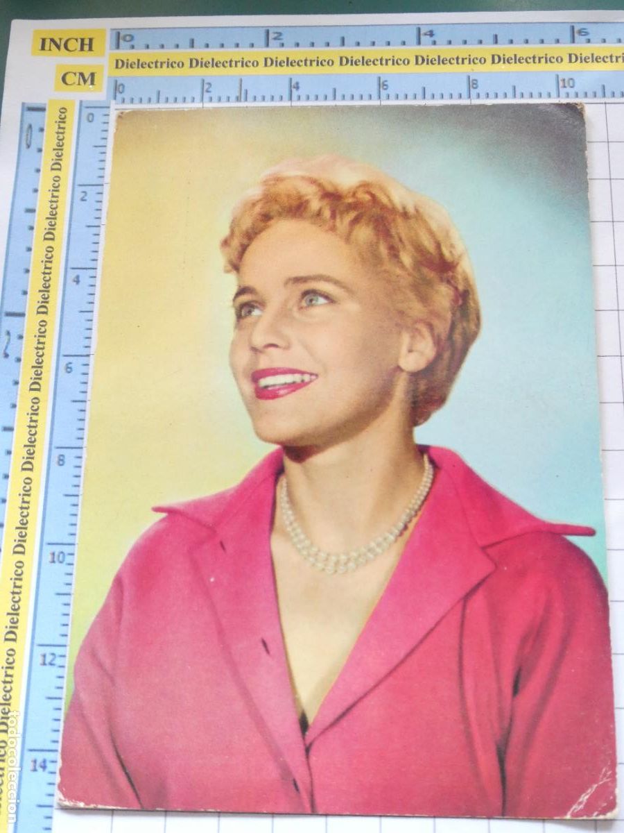 Kino: POSTAL DE ARTISTAS ACTRICES CANTANTES. A&Ntilde;O 1965. MARIA SCHELL. 74 BERGAS. 1301