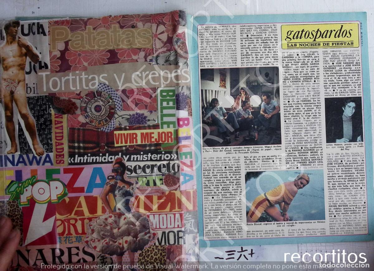 Cine: ROCIO DURCAL FERNANDO COLOMO CARMEN MAURA JULIAN MATEOS MIGUELARRIBAS