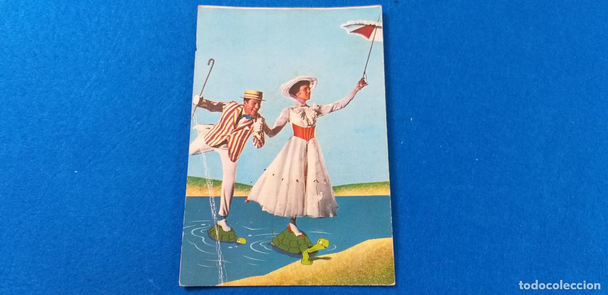 Cin&eacute;ma: Postal de la pel&iacute;cula Mary Poppins de Walt Disney. A&ntilde;o 1965. Ediciones Tarje-Fher. # 325.