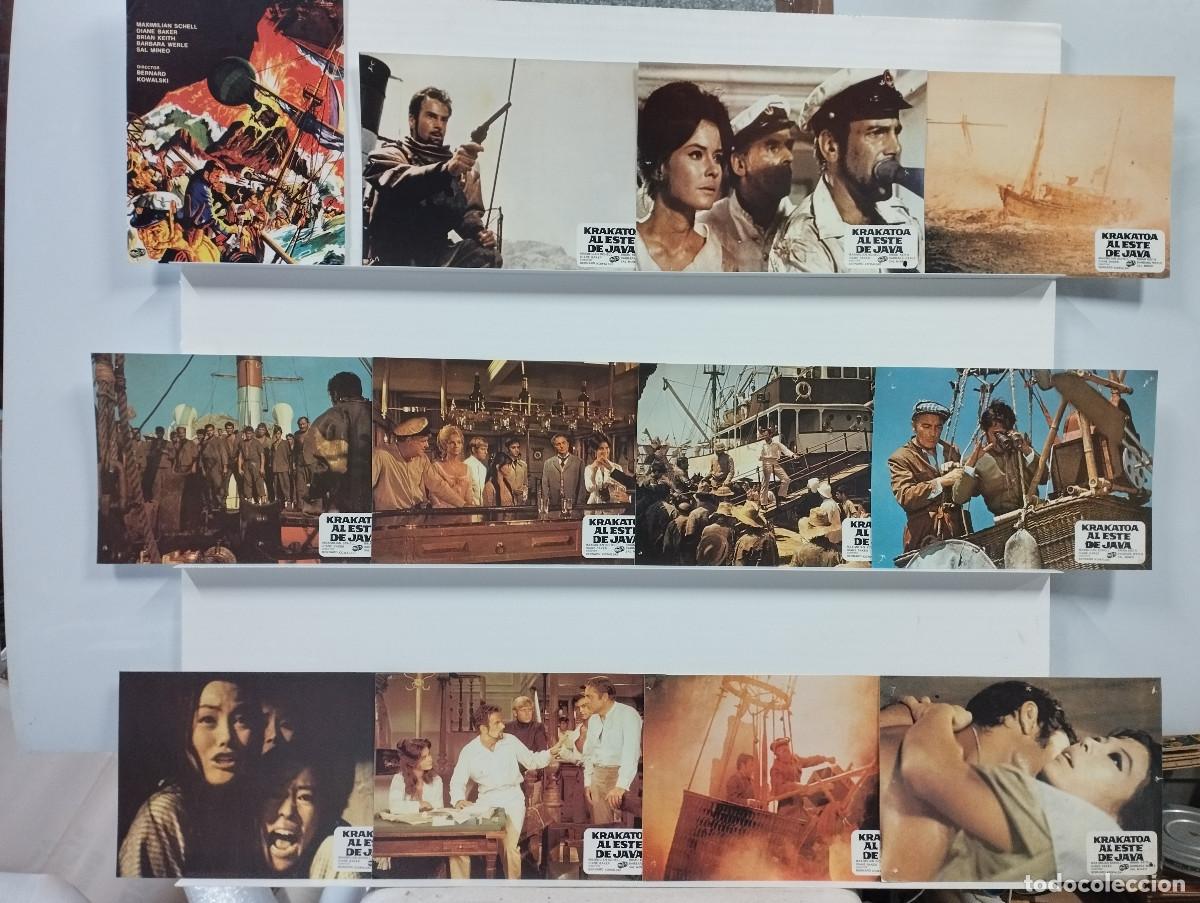 Cine: KRAKATOA AL ESTE DE JAVA. MAXIMILIAN SCHELL DIANE BAKER SAL MINEO. 12 FOTOCROMOS