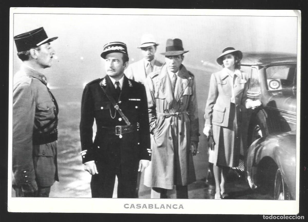 Cine: 1 postal de cine la pelicula casablanca