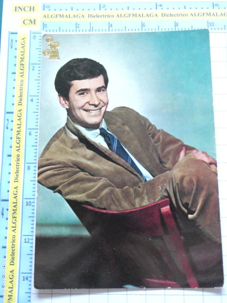 Cine: POSTAL DE ARTISTAS. A&Ntilde;O 1964. ANTHONY PERKINS 84 TORO BRONCE. 1554