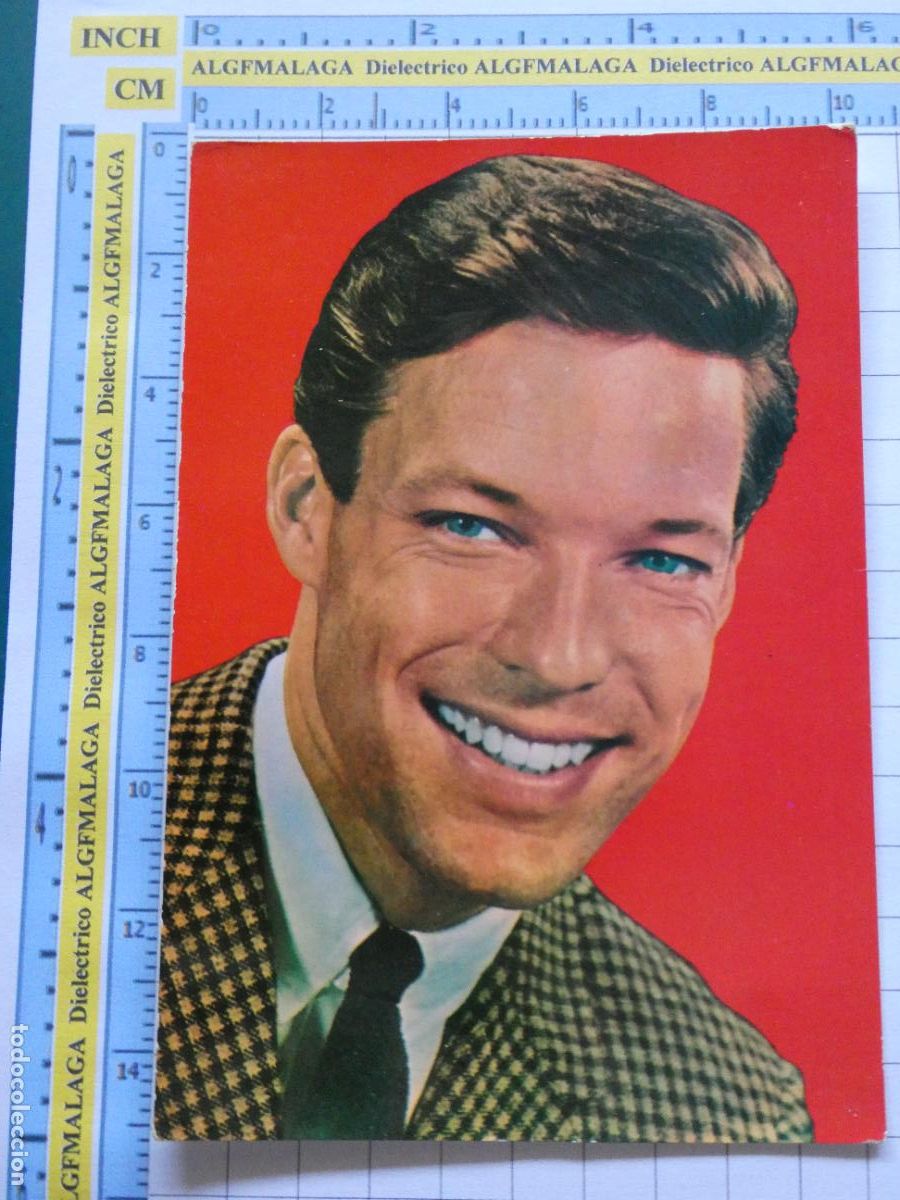 Kino: POSTAL DE ARTISTAS ACTOR CINE. A&Ntilde;O 1964. DICK CHAMBERLAIN 54 TORO BRONCE. 1557
