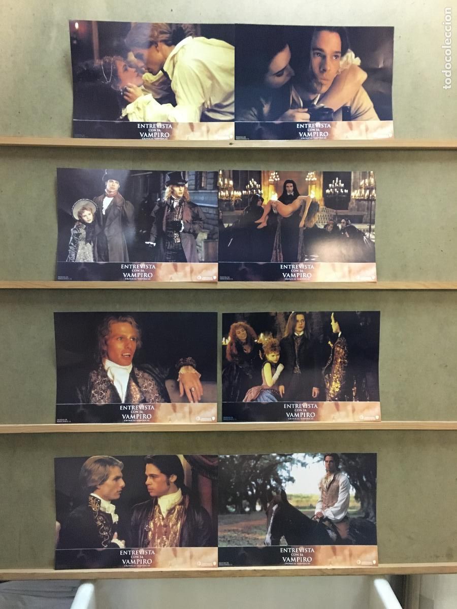 Cine: SCDO 1259 ENTREVISTA CON EL VAMPIRO TOM CRUISE BRAD PITT SET 8 FOTOCROMOS ESPA&Ntilde;OL