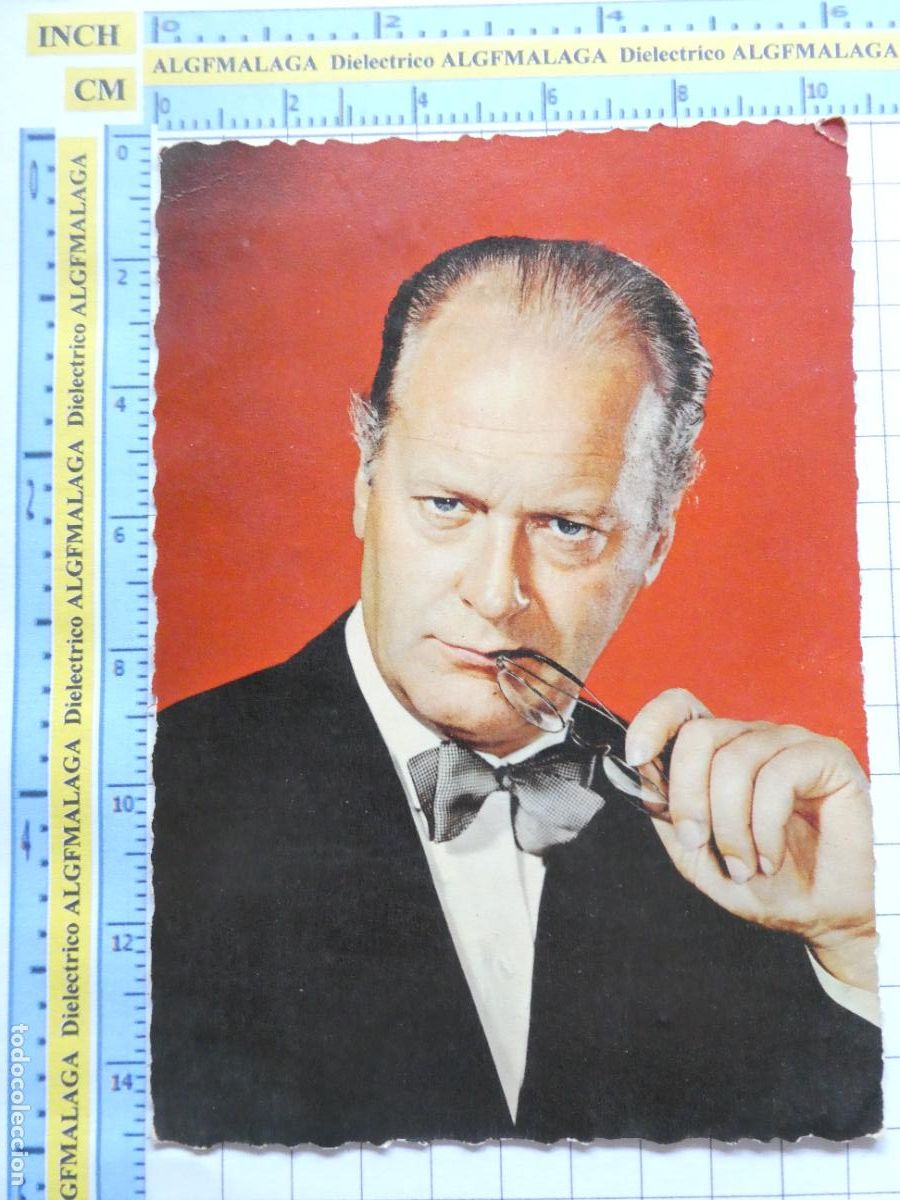 Cinema: POSTAL DE CINE ARTISTAS ACTORES. CURT JURGENS 95 ITALCOLOR. 1566