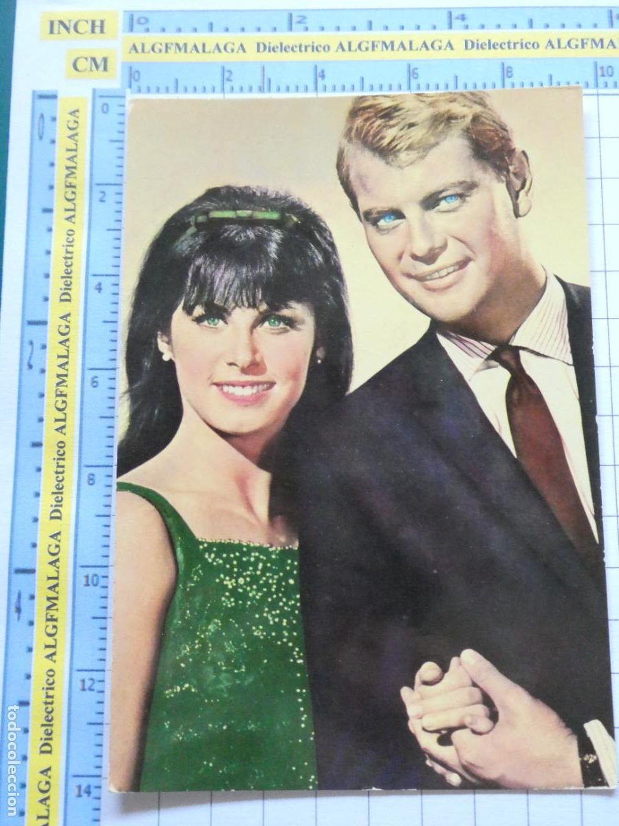 Kino: POSTAL DE CINE ARTISTAS ACTORES. TROY DONAHUE STEFANIE POWERS FILM PALM SPRINGS. 1583
