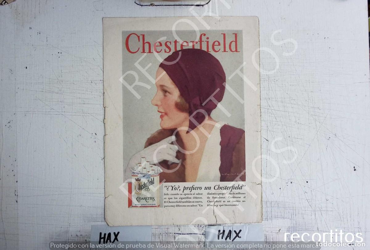 Kino: JEANETTE MACDONALD 1931 CHESTERFIELD TABACO CIGARRILLOS
