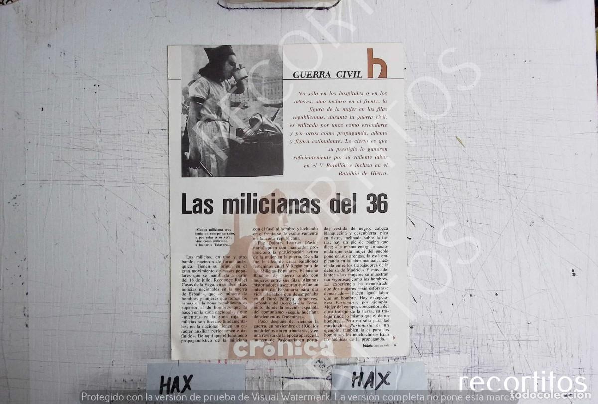 Kino: GUERRA CIVIL LAS MILICIANAS DEL 36