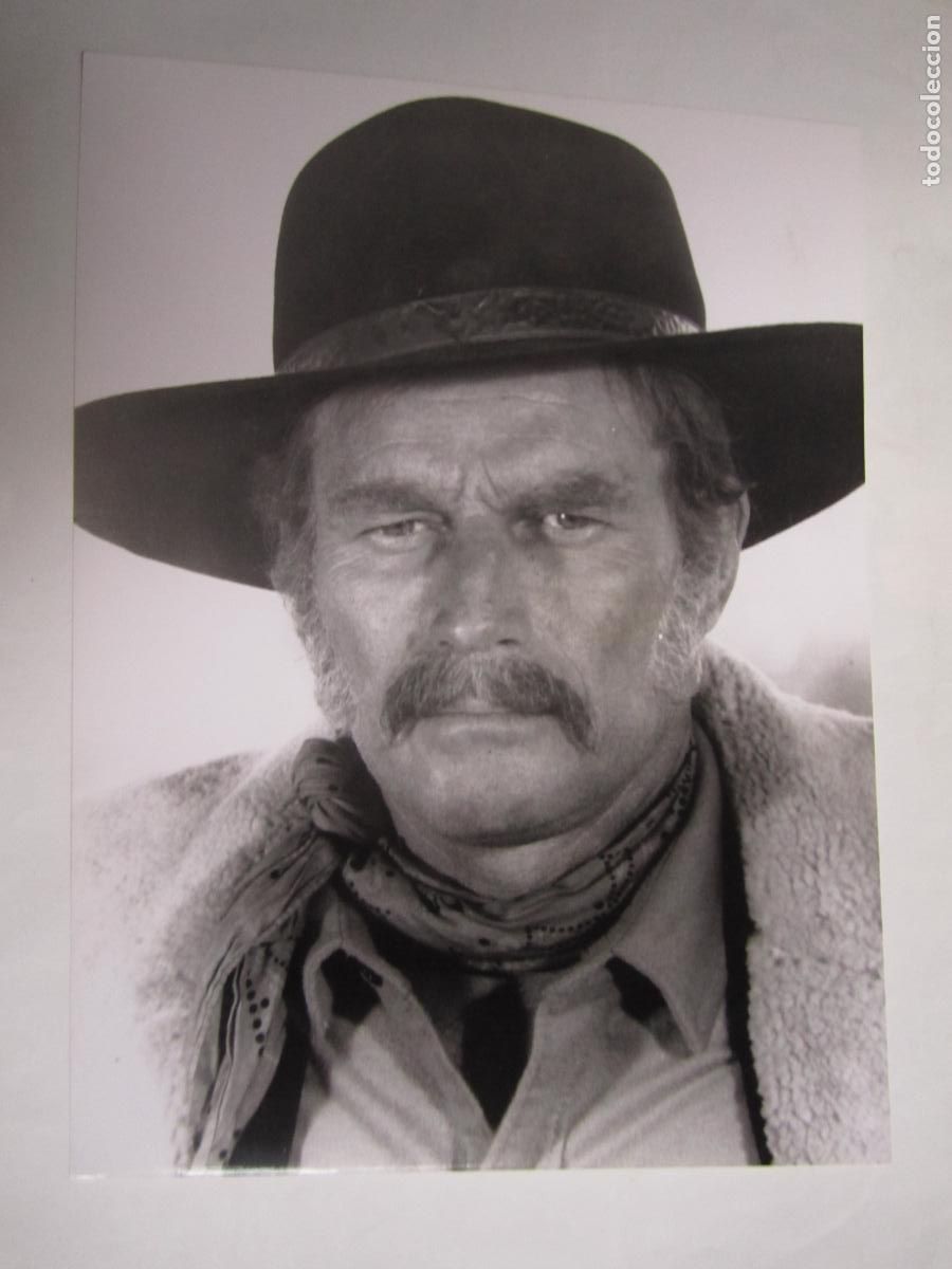 Cine: charlton heston - foto original b/n - cinema actor