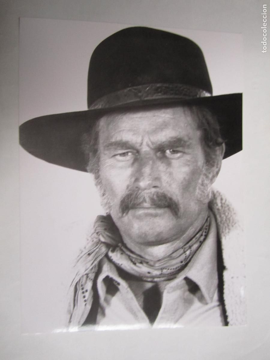 Cine: charlton heston - foto original b/n - cinema actor
