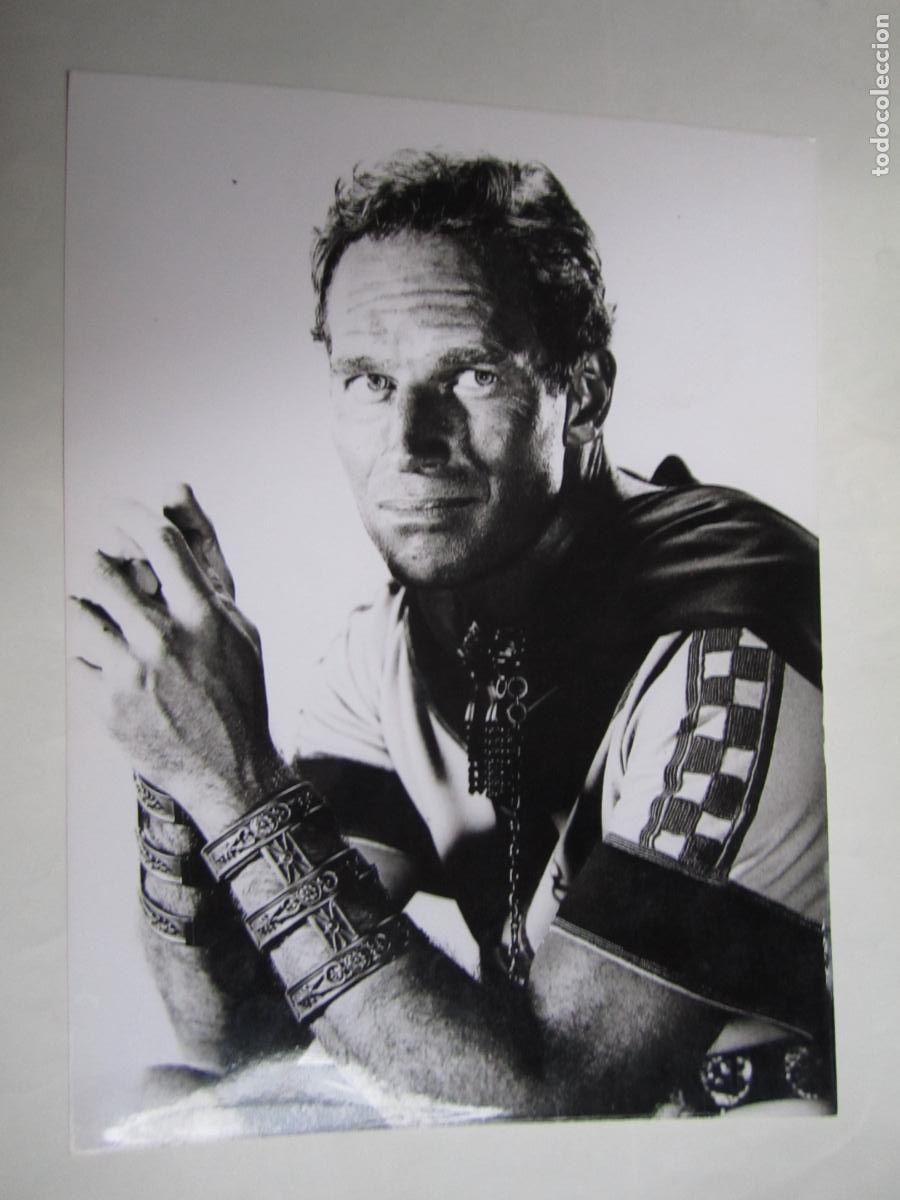 Cine: charlton heston - foto original b/n - cinema actor
