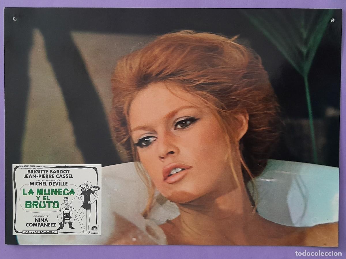 Cine: BRIGITTE BARDOT FOTOCROMO CINE PELICULA LA MU&Ntilde;ECA Y EL BRUTO 33,5X24 CM. F 48