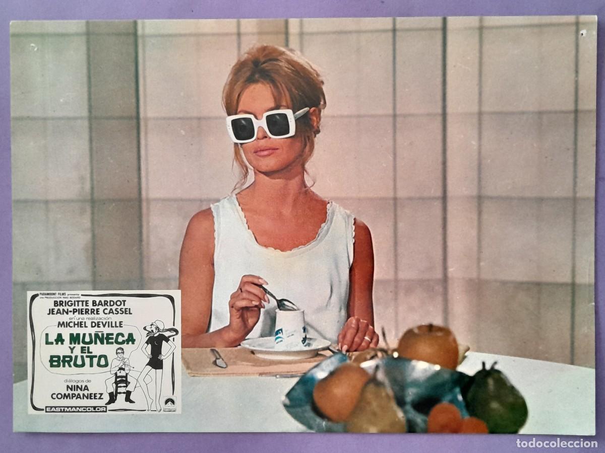 Cine: BRIGITTE BARDOT FOTOCROMO CINE PELICULA LA MU&Ntilde;ECA Y EL BRUTO 33,5X24 CM. F 48