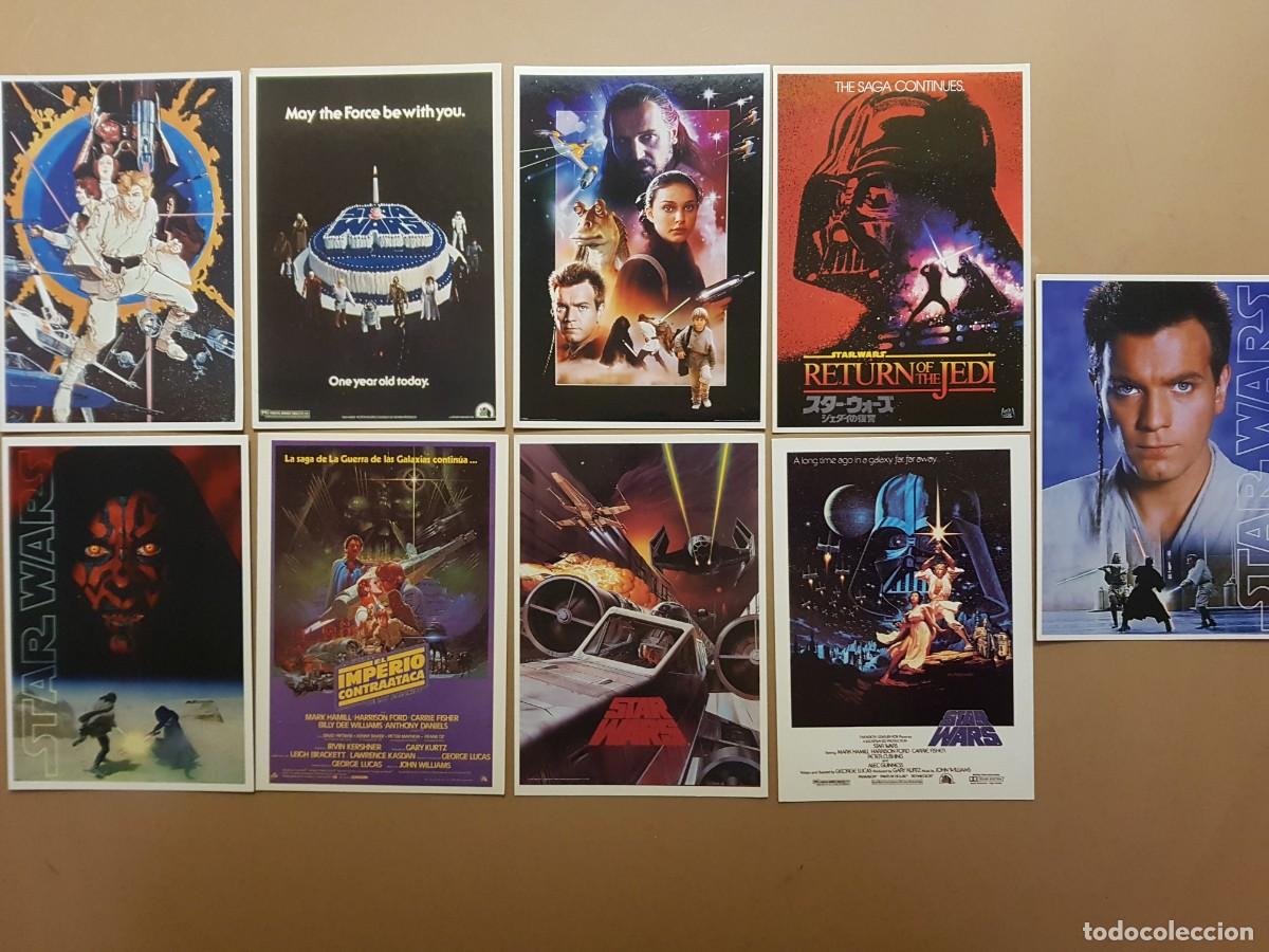 Cine: LOTE: 9 POSTALES LA GUERRA DE LAS GALAXIAS /STAR WARS - N&ordm; 1