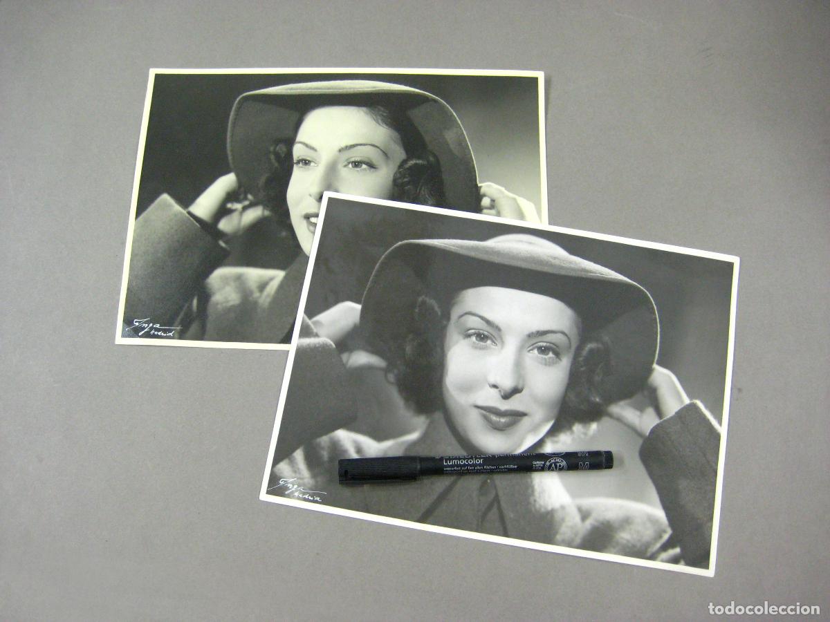 Cine: PAREJA DE FOTOGRAF&Iacute;AS DE ALGUNA ACTRIZ ESPA&Ntilde;OLA DE LOS A&Ntilde;OS 40. ESTUDIOS BALLESTEROS