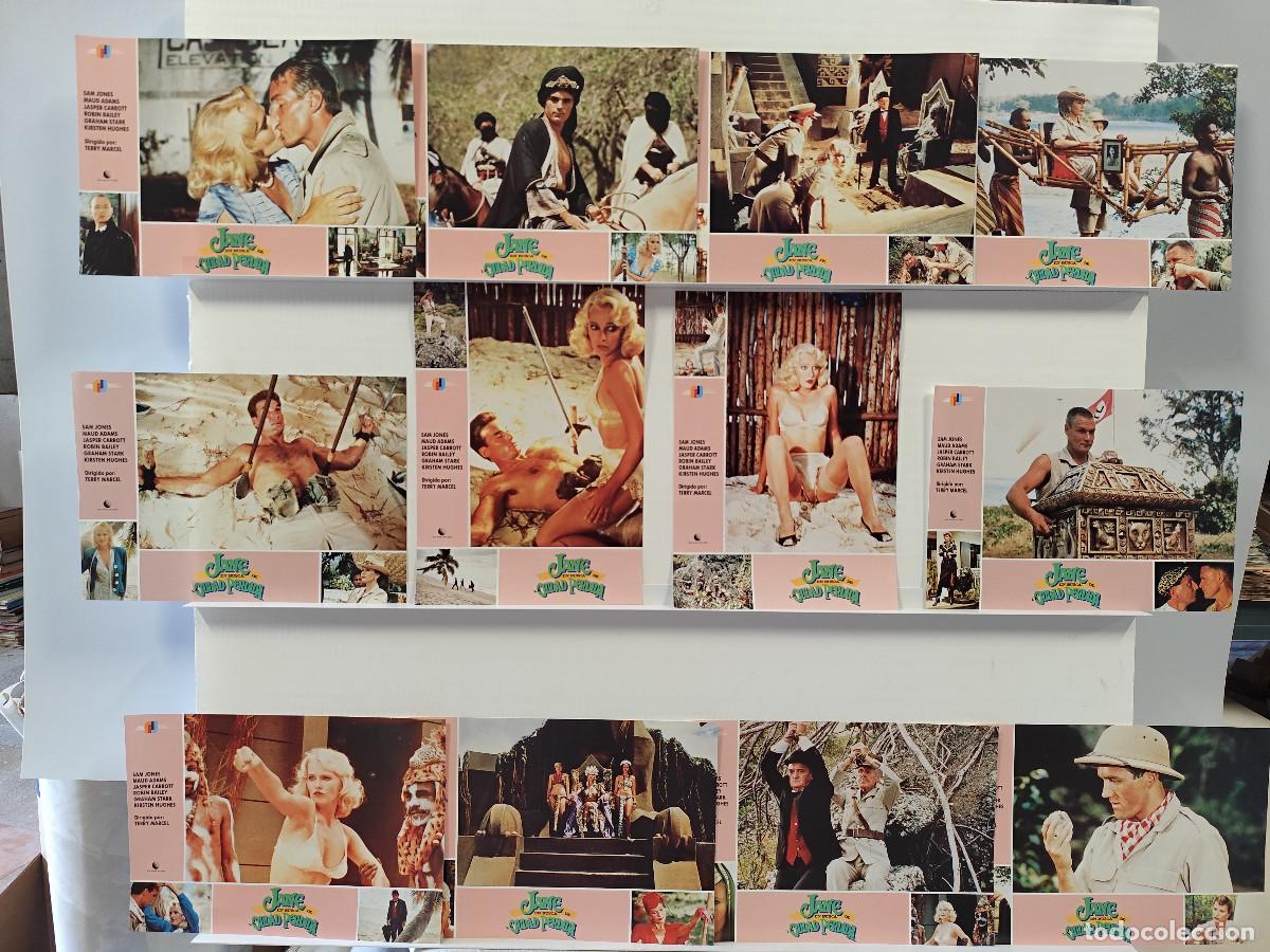 Kino: JANE EN BUSCA DE LA CIUDAD PERDIDA. MAUD ADAMS, SAM JONES, 12 FOTOCROMOS