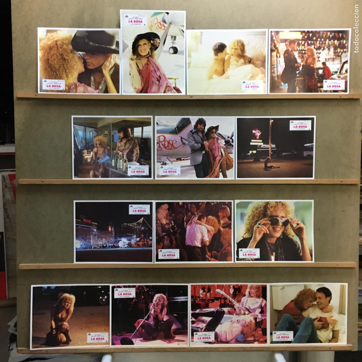 Cine: SB15 LA ROSA BETTE MIDLER SET COMPLETO 14 FOTOCROMOS ORIGINAL ESTRENO
