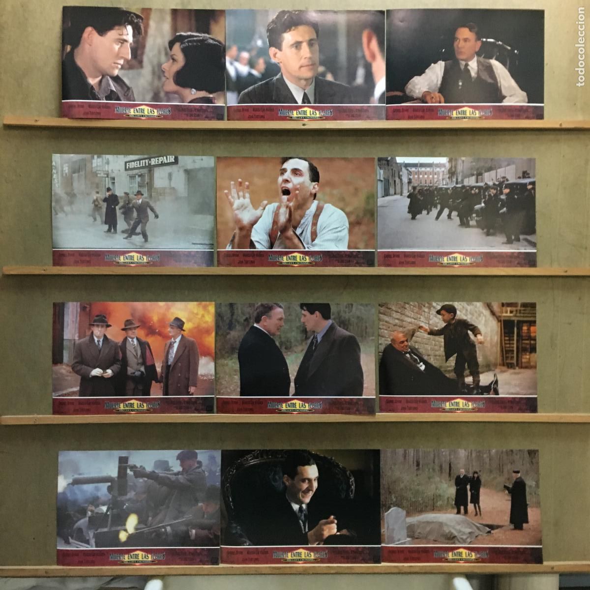 Cine: SB20 MUERTE ENTRE LAS FLORES JOEL y ETHAN COEN SET COMPLETO 12 FOTOCROMOS ORIGINAL ESTRENO