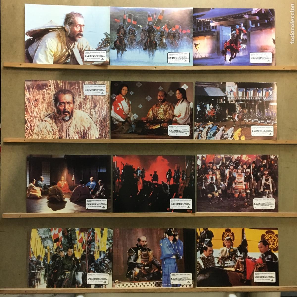 Cinema: AEA54 KAGEMUSHA AKIRA KUROSAWA SET COMPLETO 12 FOTOCROMOS ORIGINAL ESTRENO