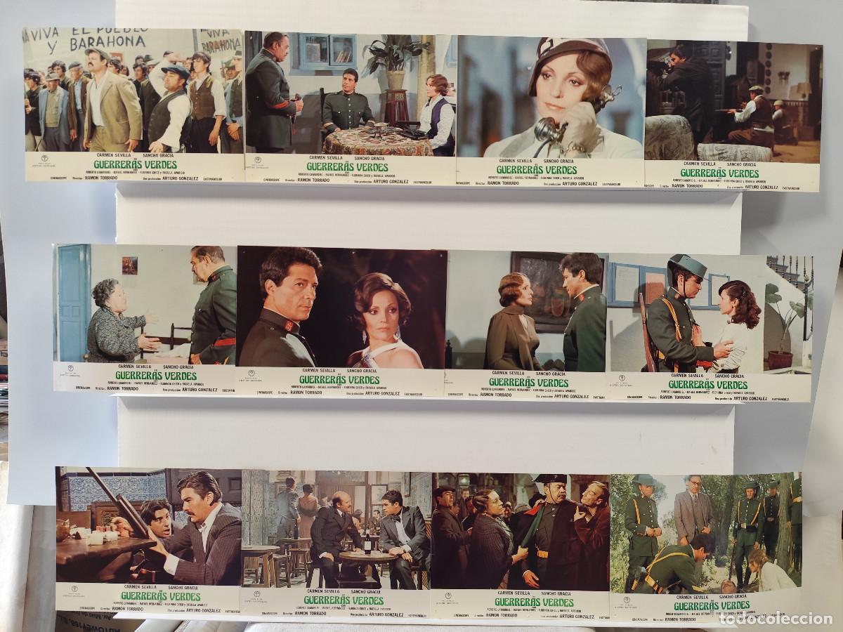 Cine: GUERRERAS VERDES. CARMEN SEVILLA. SANCHO GRACIA. 12 FOTOCROMOS