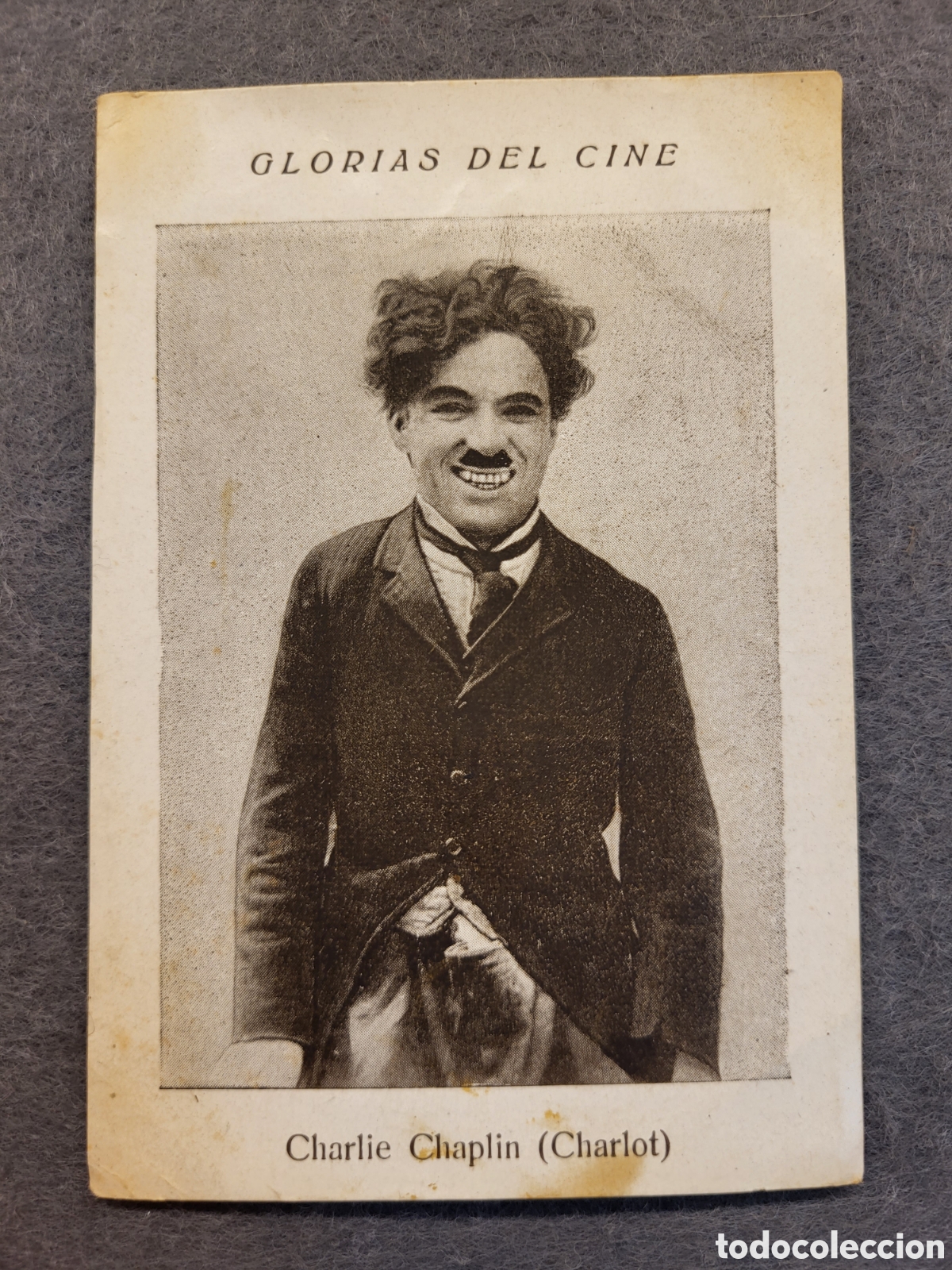 Cine: CHOCOLATES BROTONS ELCHE ANTIGUO FOTOCROMO CINE COLECCION GLORIAS DEL CINE.CHARLIE CHAPLIN - CHARLOT