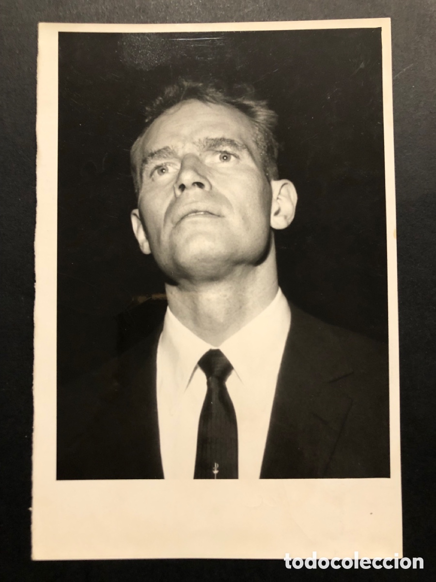 Cine: Foto original de charlton heston en Madrid foto Alfredo