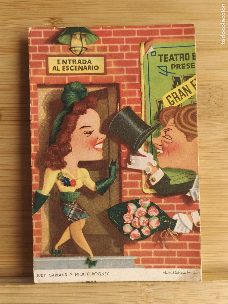 Cine: JUDY GARLAND & MICKEY ROONEY - METRO GOLDWYN MAYER - CINE - POSTAL ANTIGUA -(108.547)
