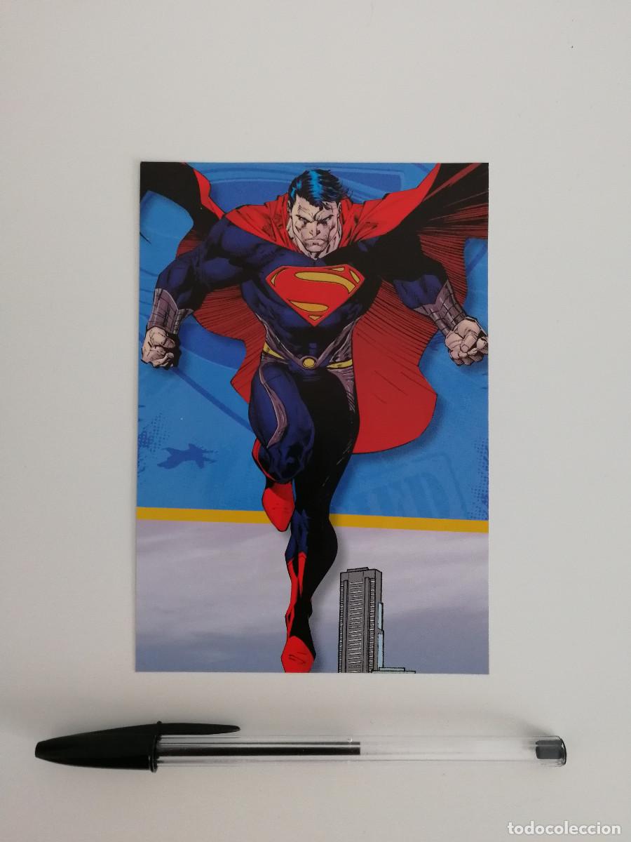 Cine: TARJETA PAPEL -10*15- SUPERMAN ANIMACION BLUE