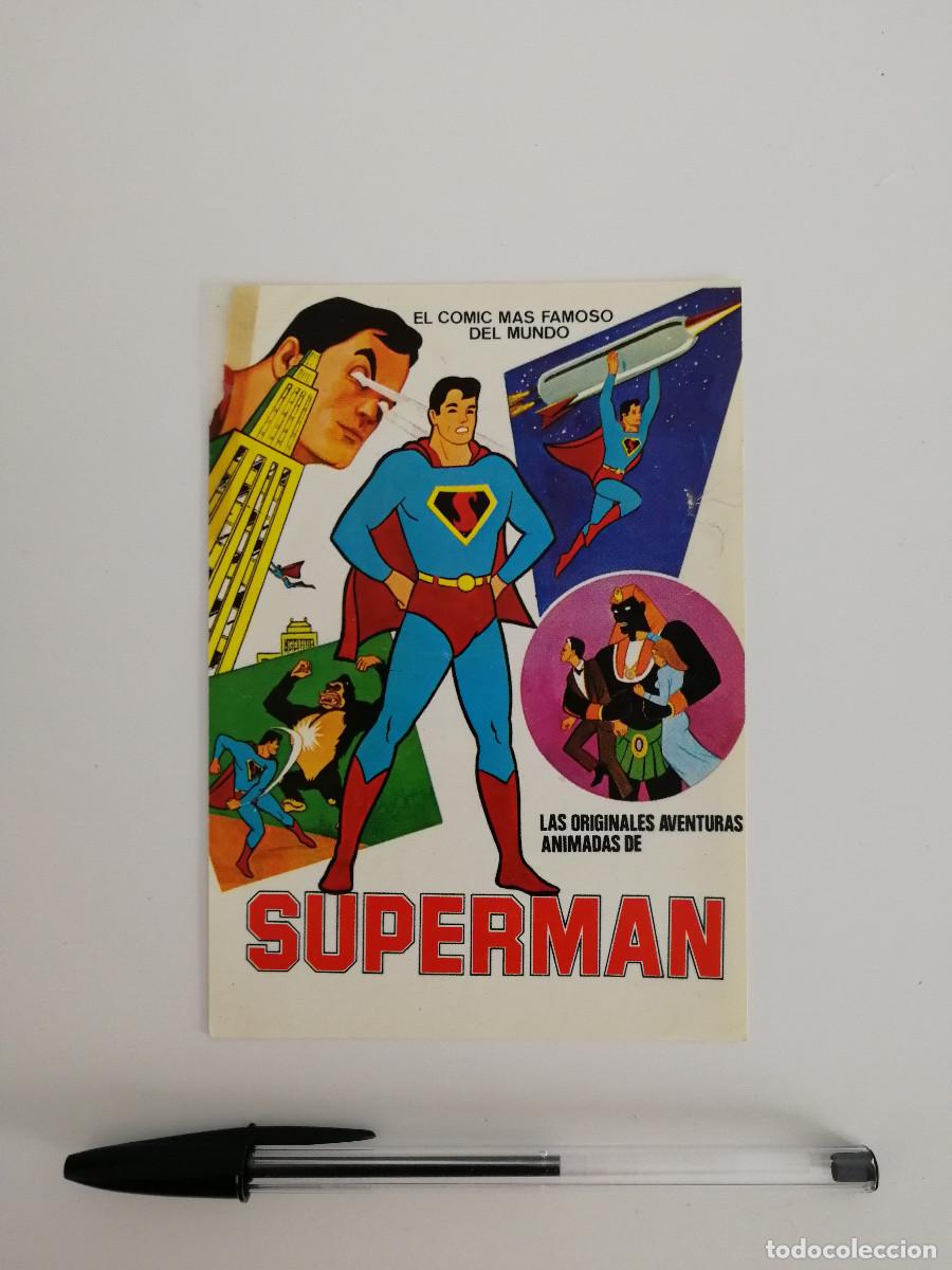 Cine: TARJETA ORIGINAL -10*15- SUPERMAN - LAS ORIGINALES AVENTURAS ANIMADAS