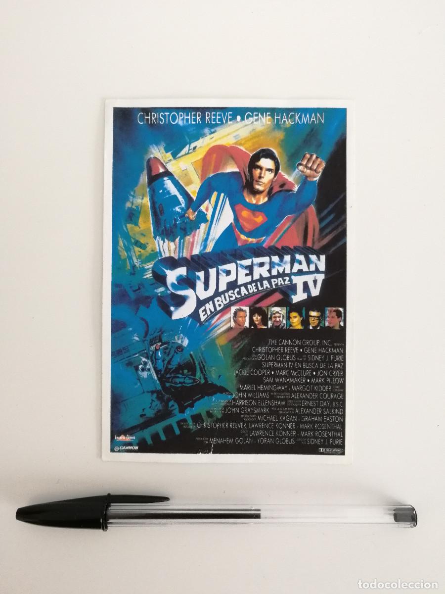 Cine: IMPRESO PAPEL -9*13- SUPERMAN 4 IV EN BUSCA DE LA PAZ - CHRISTOPHER REEVE