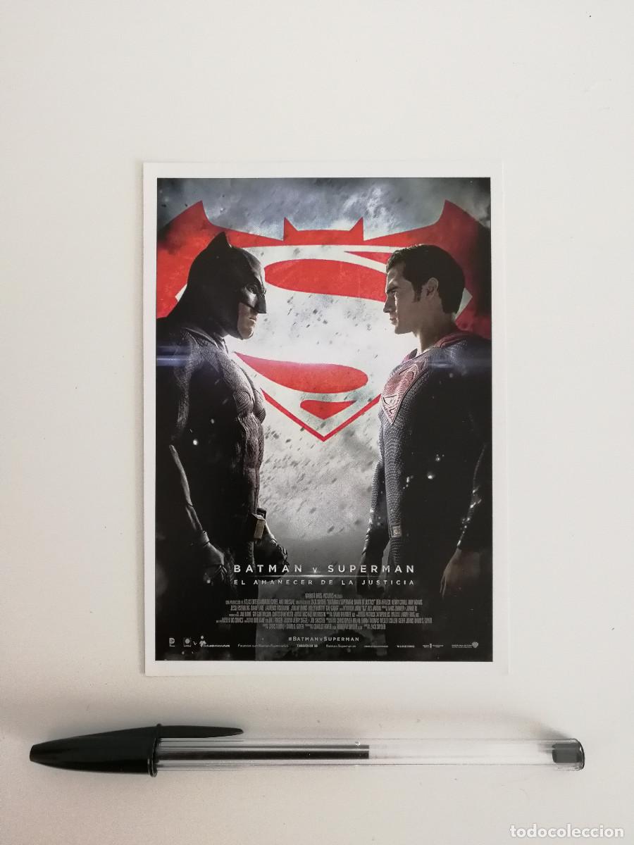 Cine: FICHA COLECCIONABLE -10*15- Batman v Superman El amanecer de la Justicia