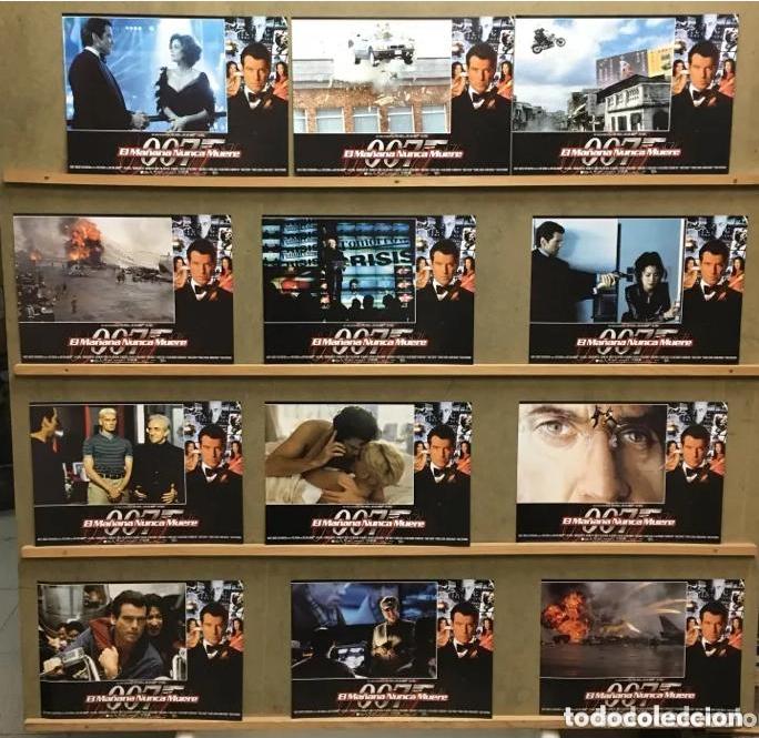 Cine: ACE44 EL MA&Ntilde;ANA NUNCA MUERE JAMES BOND 007 PIERCE BROSNAN SET COMPLETO 12 FOTOCROMOS ESTRENO