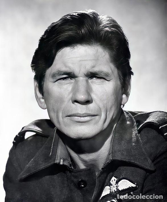 Cinema: CHARLES BRONSON FOTO DE NEGATIVO INMEJORABLE CALIDAD MEDIDAS 20X30 APROXIMADAMENTE