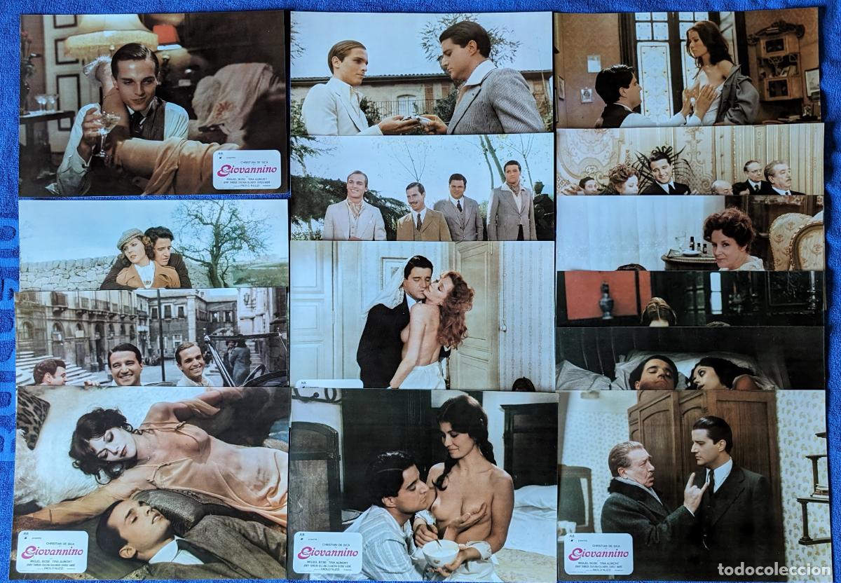 Cine: Set de 14 fotocromos de Giovannino - Miguel Bos&eacute; - Christian de Sica (1976)