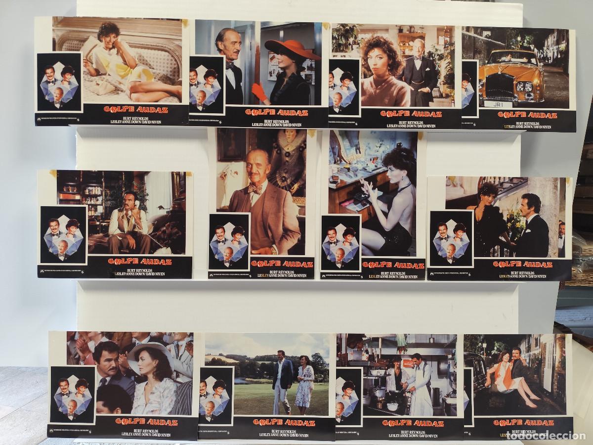 Kino: GOLPE AUDAZ. BURT REYNOLDS, LESLEY-ANNE, DOWN DAVID NIVEN. 12 FOTOCROMOS