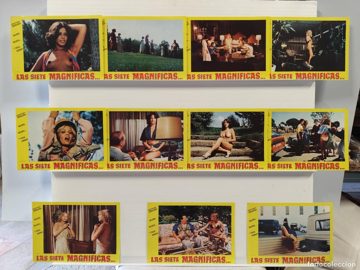Cine: LAS SIETE MAGNIFICAS Y AUDDACES MUJERES. BLANCA ESTRADA, CRISTINA GALBO ( DESNUDOS) 11 FOTOCROMOS