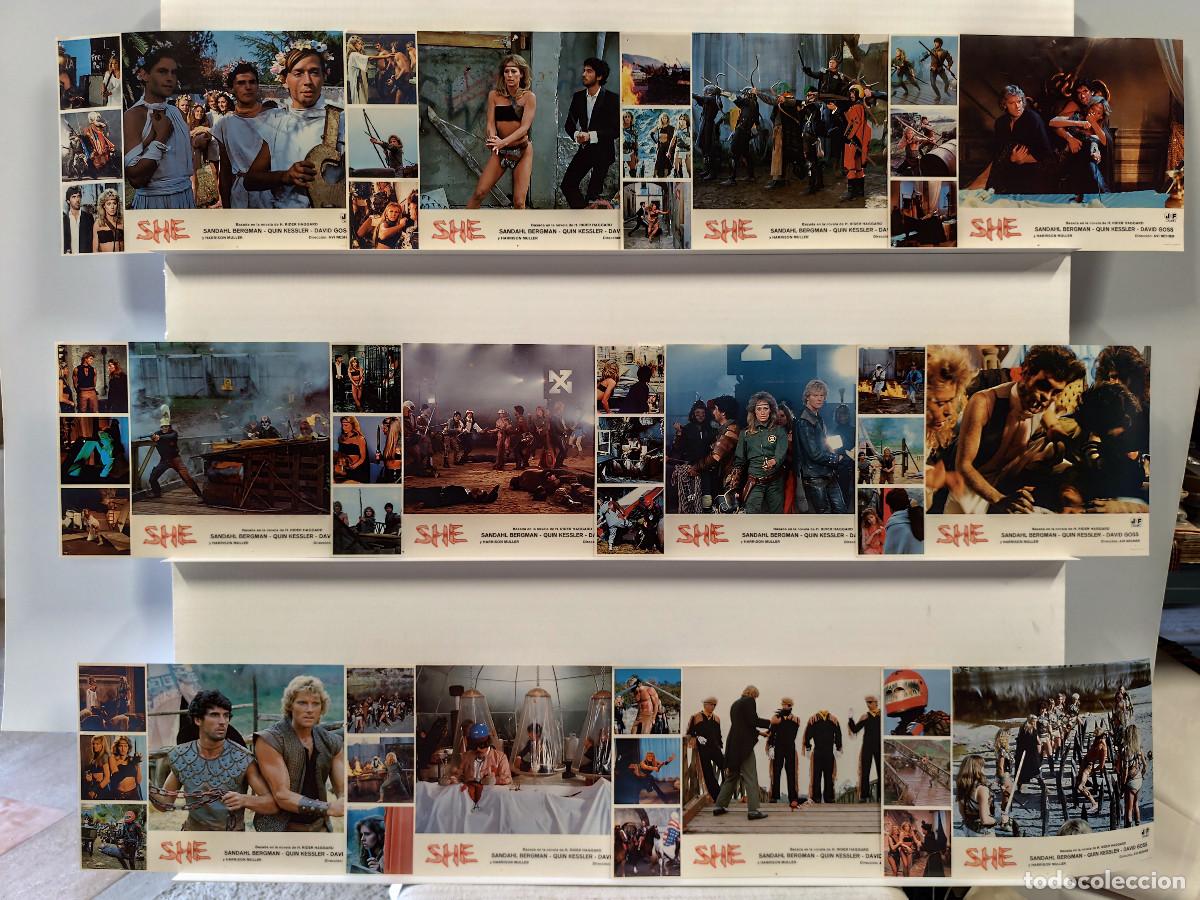 Cinema: SHE, SANDAHL BERGMAN. QUIEN KESSLER. 12 FOTOCROMOS