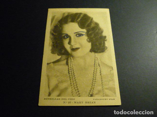 Cin&eacute;ma: MARY BRIAN ACTRIZ POSTAL COLECCION ESTRELLAS DEL CINE