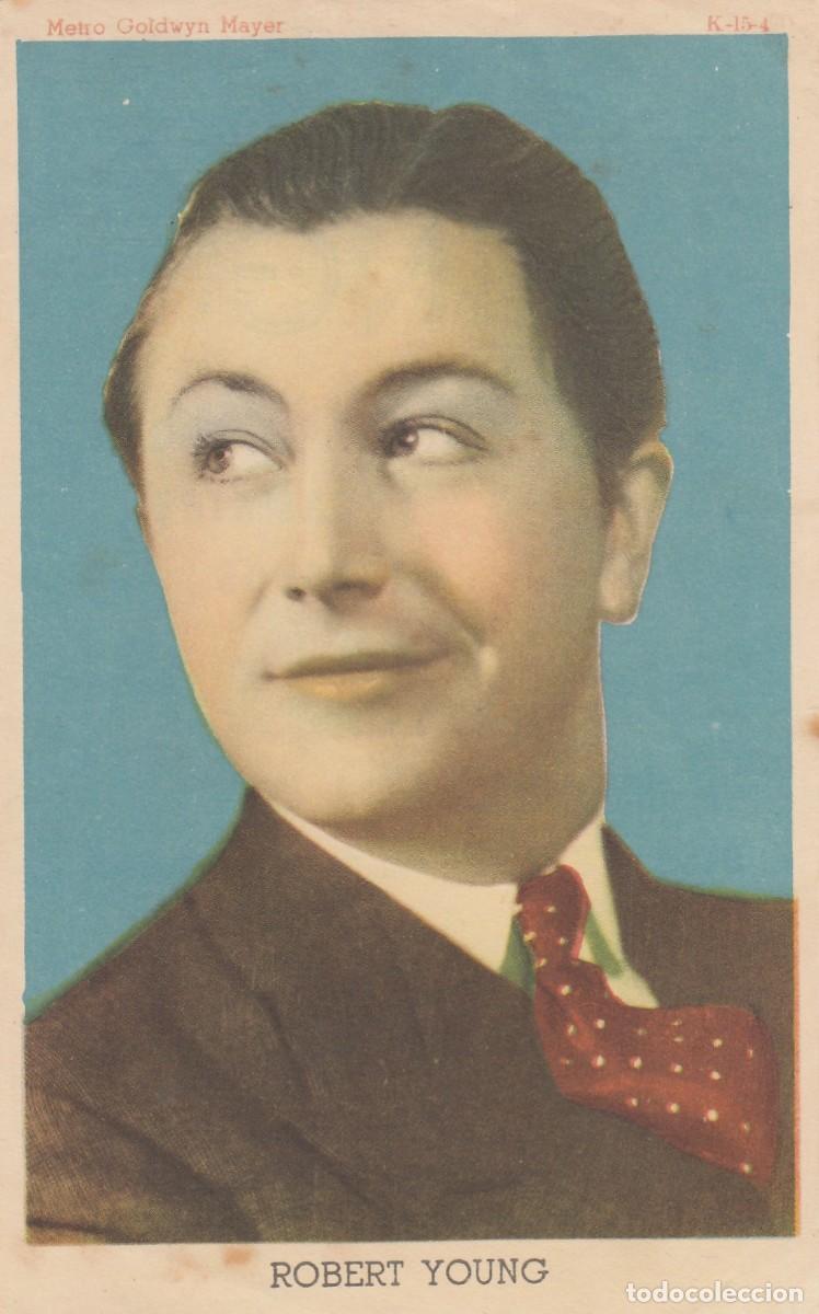 Kino: 243 Fotocromos de Actores y Actrices - ROBERT YOUNG (Metro Goldwyn Mayer) con Publicidad