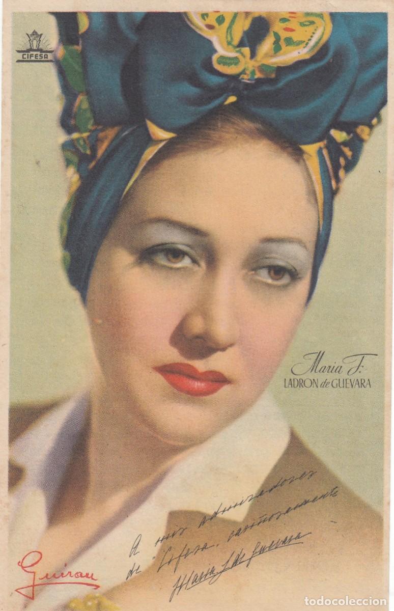 Kino: 332 Fotos de Actores y Actrices - MARIA F. LADR&Oacute;N DE GUEVARA (CIFESA) con Publicidad