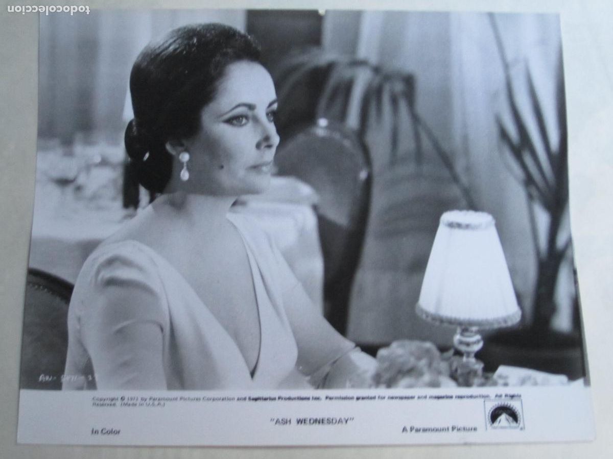 Cine: elizabeth taylor - foto original b/n - cinema actress - ash wednesday miercoles de ceniza