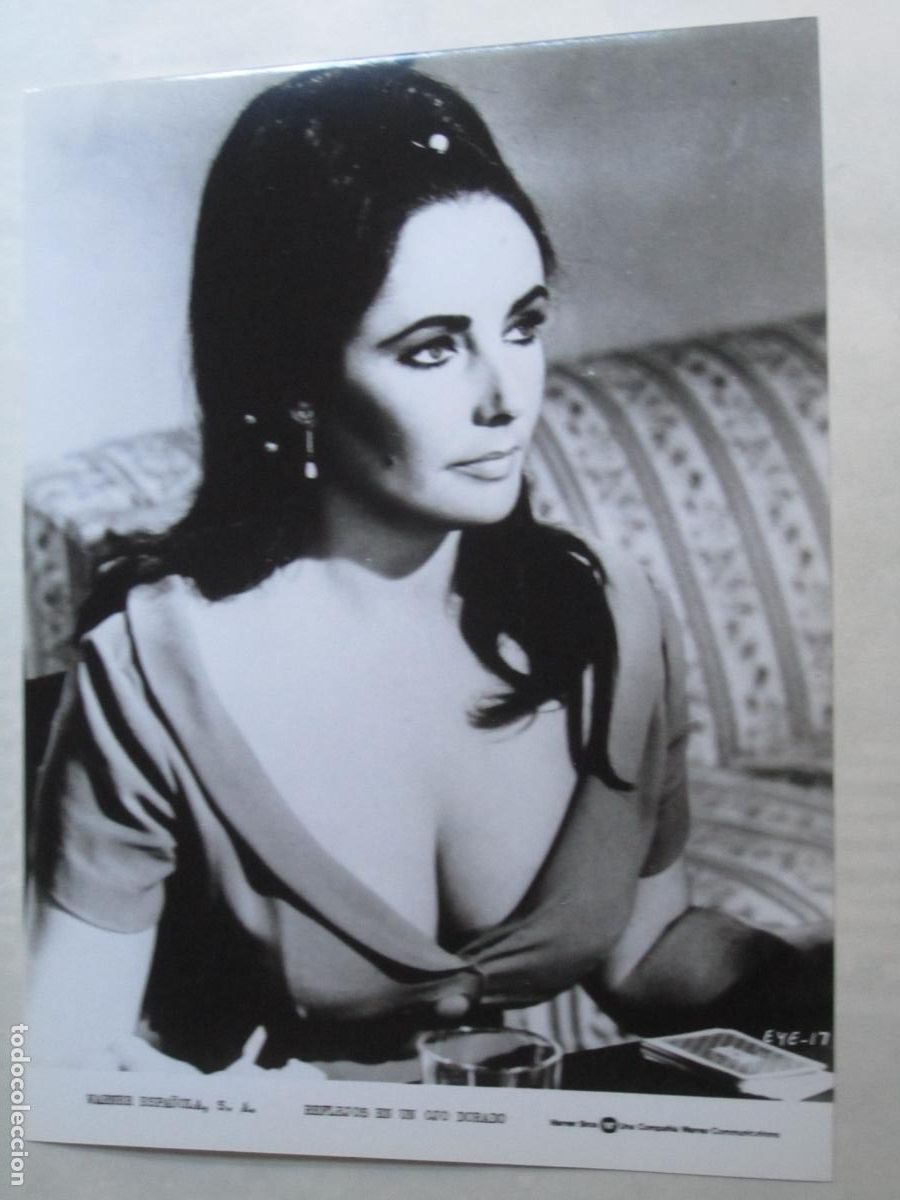 Cine: elizabeth taylor - foto original b/n - cinema actress - reflejos en un ojo dorado john huston