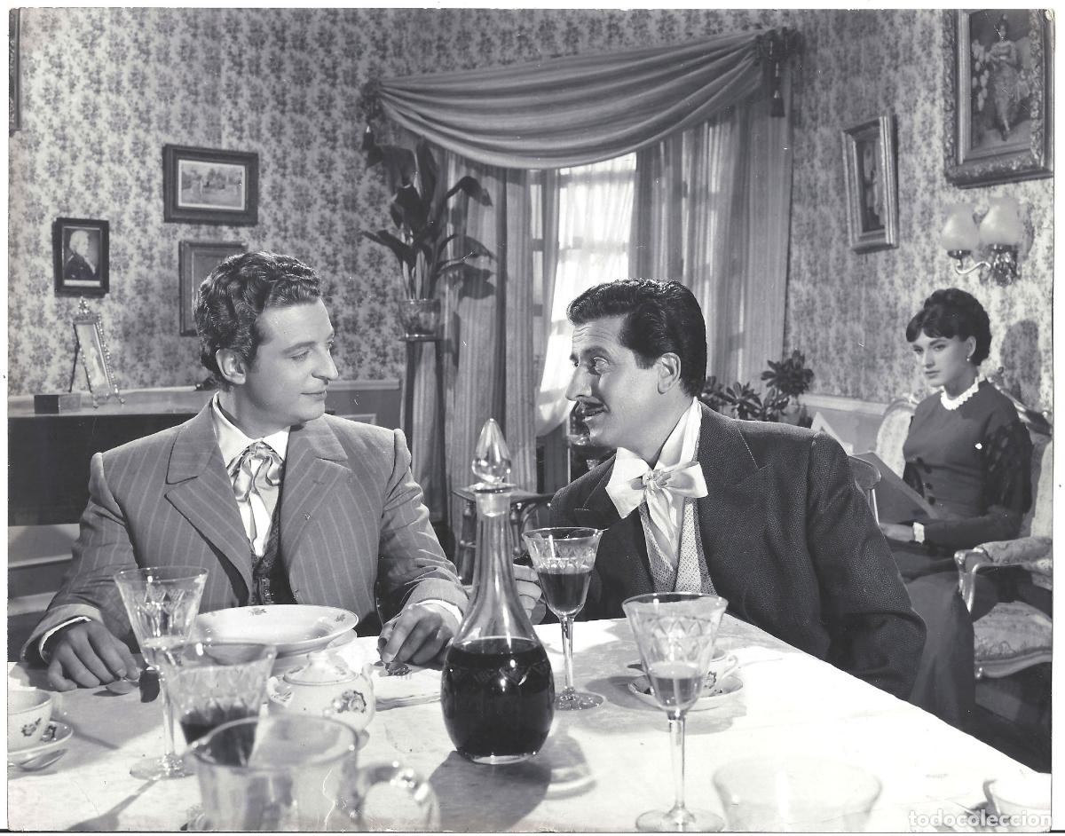 Cine: FJC 0625 ALFREDO KRAUS ADRIAN DOMINGUEZ LUZ MARQUEZ GAYARRE FOTO B/N ORIGINAL ESPA&Ntilde;OLA FOT. IBA&Ntilde;EZ