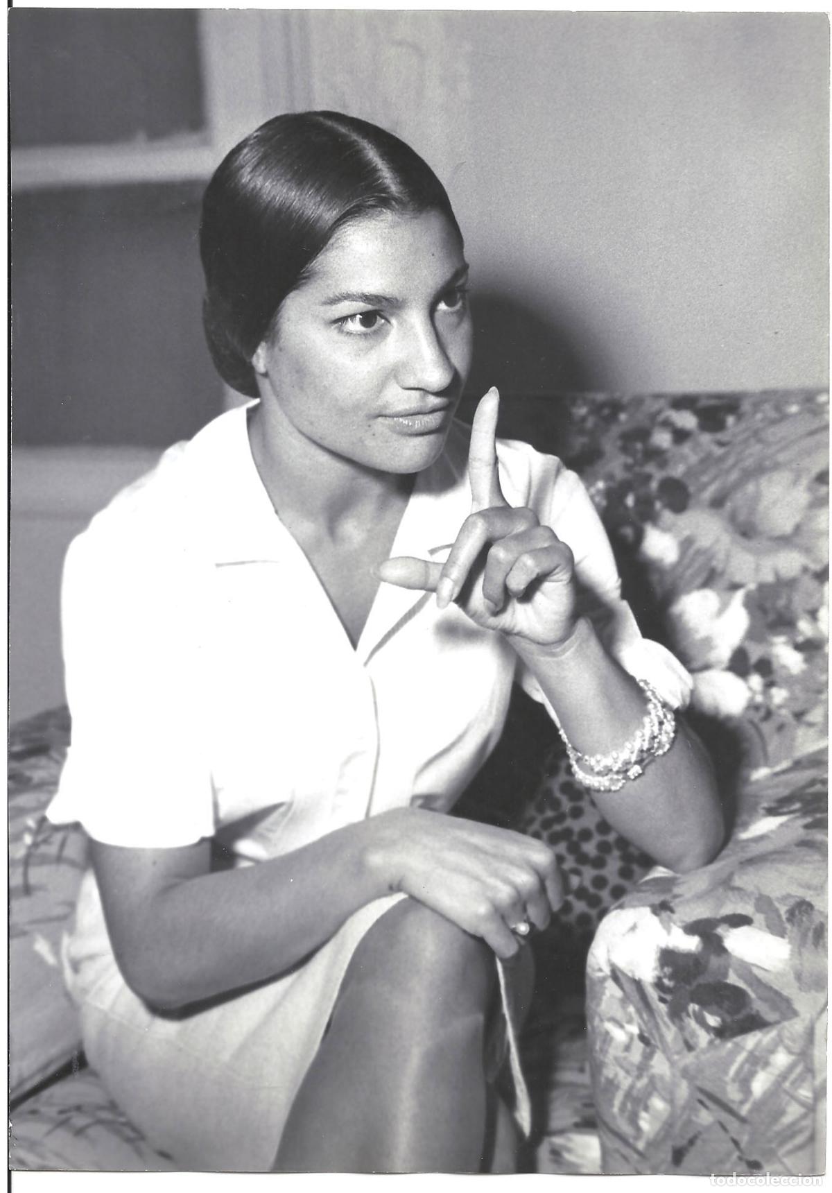 Cine: FJC 0632 MARIA ALBAICIN FOTO ORIGINAL B/N ESPA&Ntilde;OLA FOTOGRAFO WAGNER