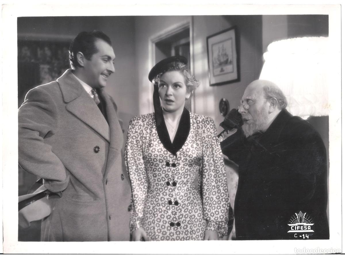 Cinema: FJC 0634 JOSE ISBERT MARTA SANTAOLALLA ARMANDO CALVO VIDA EMPIEZA MEDIANOCHE FOTO ORIG B/N ESPA&Ntilde;OLA