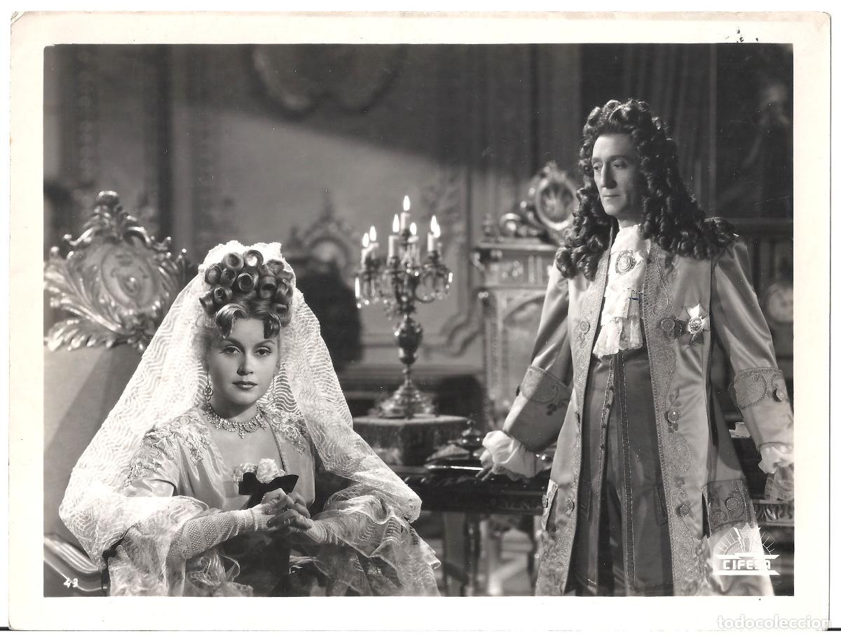 Cinema: FJC 0648 ANA MARISCAL MARIANO ASQUERINO LA PRINCESA DE LOS URSINOS CIFESA FOTO ORIGINAL B/N ESPA&Ntilde;OLA