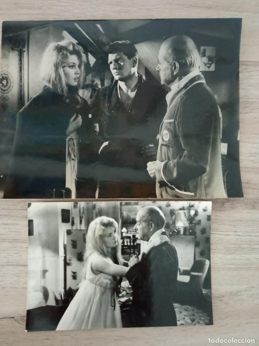 Cine: UNA PARISINA, BRIGITTE BARDOT, 2 FOTOS