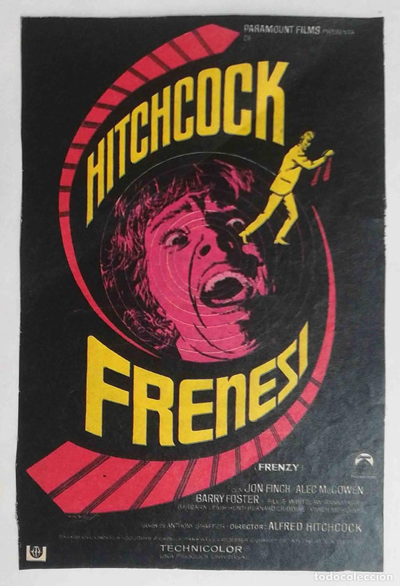 Cine: Frenes&iacute;. Alfred Hitchcock, 1972 (Jon Finch, Barry Foster, Anna Massey) Programa de mano revista