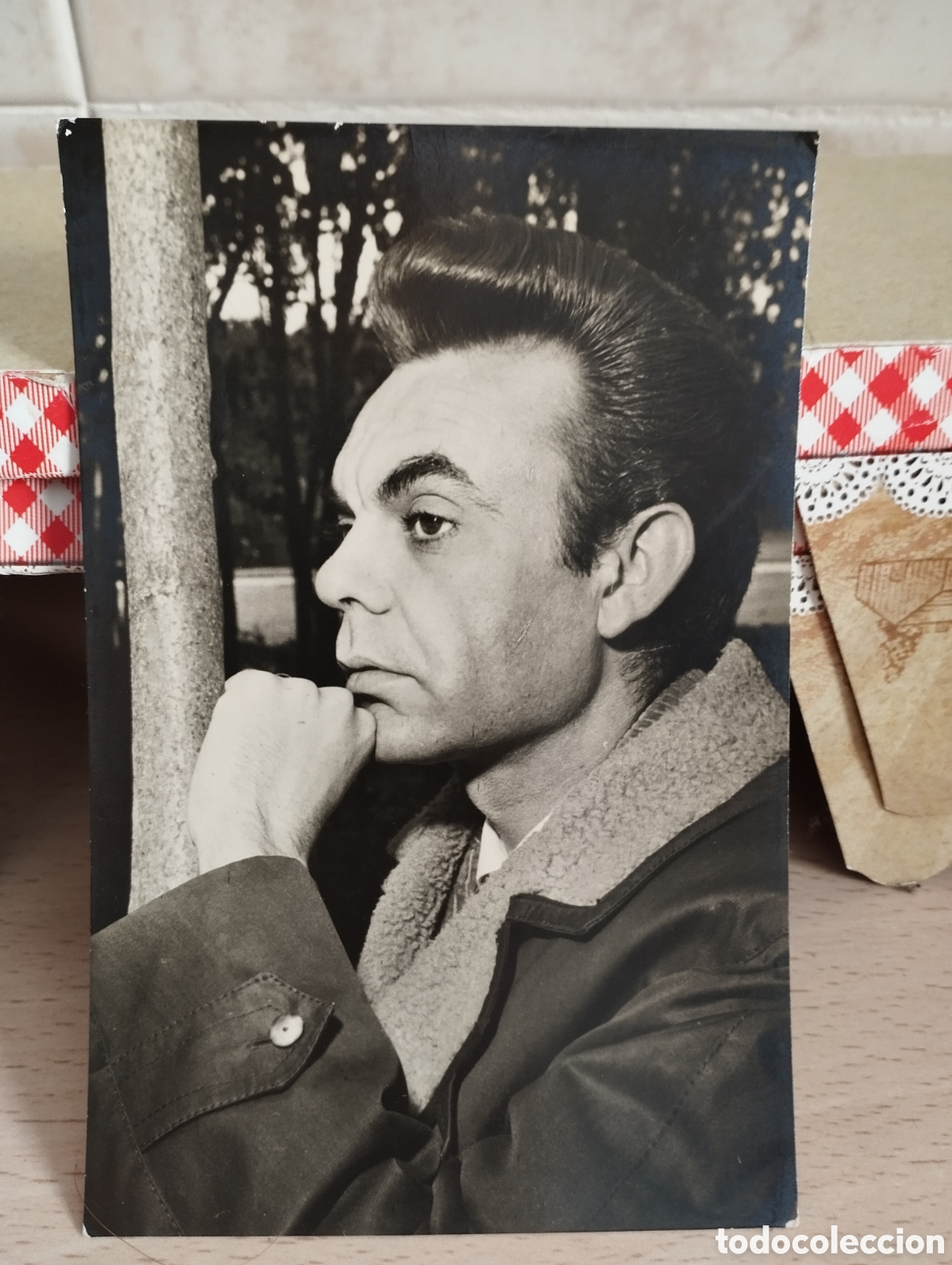 Cin&eacute;ma: CINE FOTO ACTOR PACO MORAN FIRMADA AL DORSO