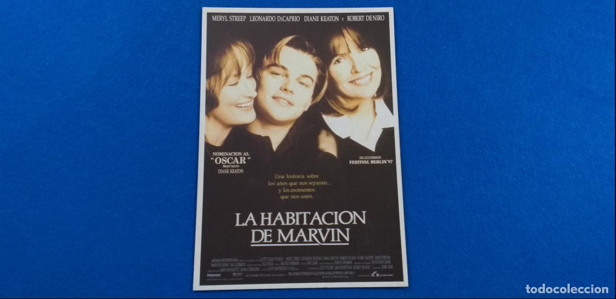 Cine: Postal de la pelicula LA HABITACI&Oacute;N DE MARVIN: MERYL STREEP, LEONARDO DICAPRIO, ROBERT DE NIRO